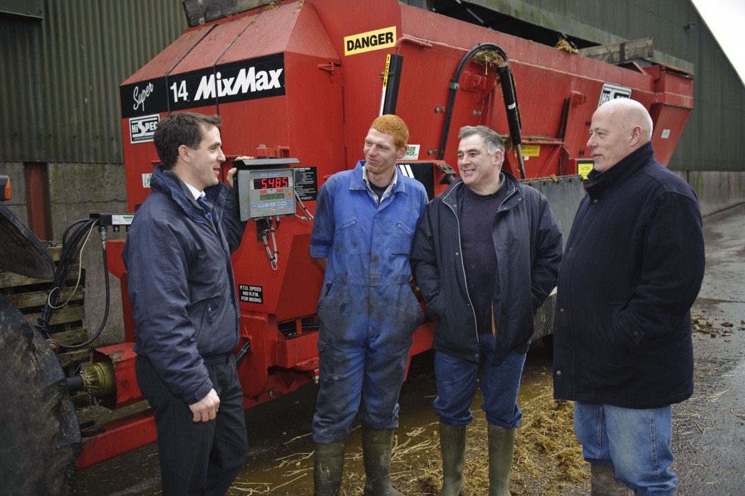 Pictured at the Hi Spec machinery demonstration on Frank Hales' farm